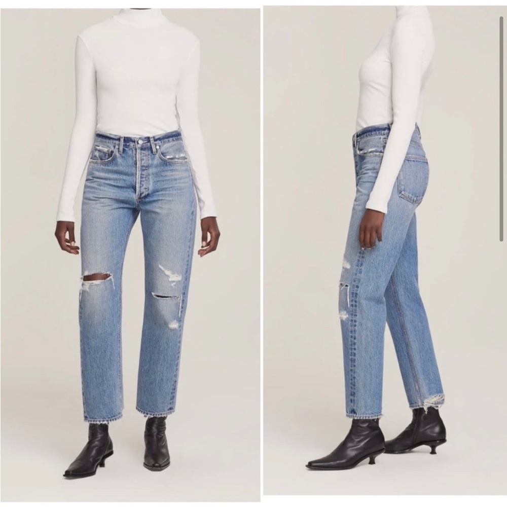 AGOLDE 90's Mid Rise Loose in Streamline Size 29